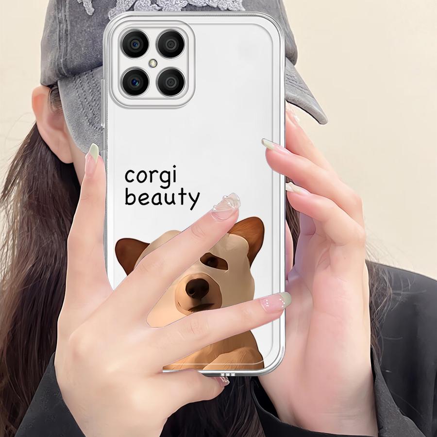 Soft Phone Cover Case for Honor X8 X9b X8a X8b X7b X9a 90 Lite Funny Cat Dog Pattern