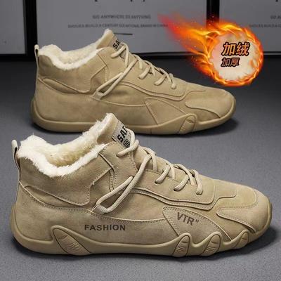 2025 New In Casual Shoes Men Sneakers Male High Top Sneakers Winter Warm Designer Loafers Lace Up Shoes Men Ankle Boots