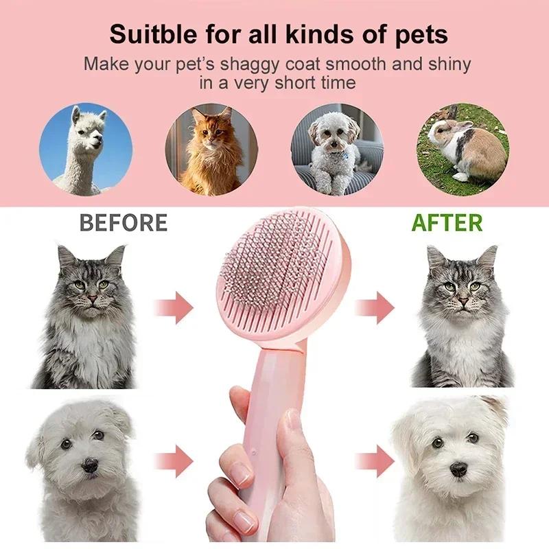 Pet Hair Removal Comb R Brush for Cats Dogs Hair Remover Scraper Pet Grooming Tool Cat Accessories Dog Accessories Dog Brush