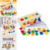 Wooden Shape Color Sorting Toy Box For Kid Educational Learning And Hand Eye Coordination