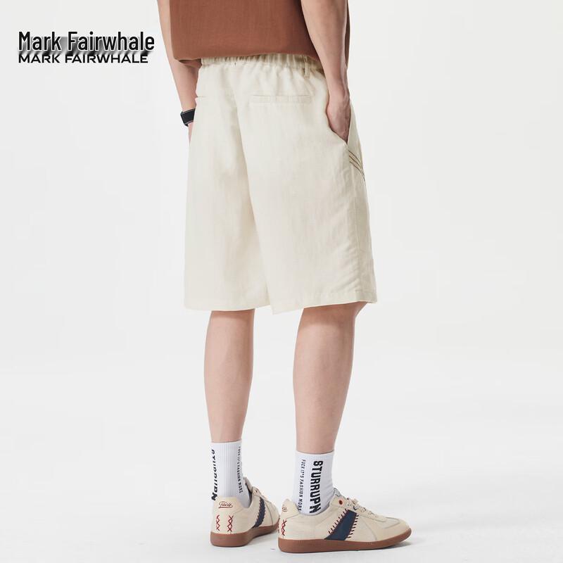 Mark Fairwhale Men's Lyocell Blend Loose Fit Business Casual Shorts