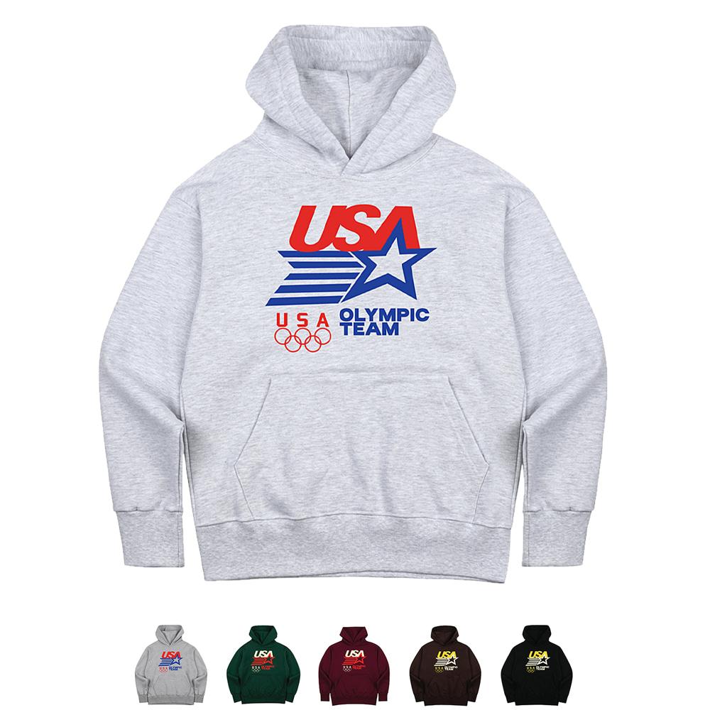 Navy Team Ntv Hd-Usa Olympic Team Hoodie (B Type) Brown/2