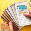 Korean Kraft Paper Sticky Notes and Portable Notebook for To-Do Plans