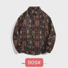 Men's Vintage Baroque Ethnic Embroidery Long-Sleeved Loose Jacket for Spring, Autumn, and Winter