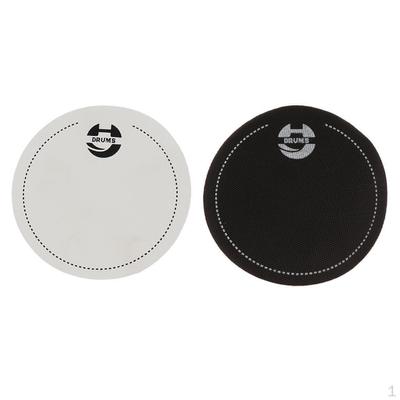 2ks Bass Drum Head Pad Impact Patch Bubnová hlava pre diely