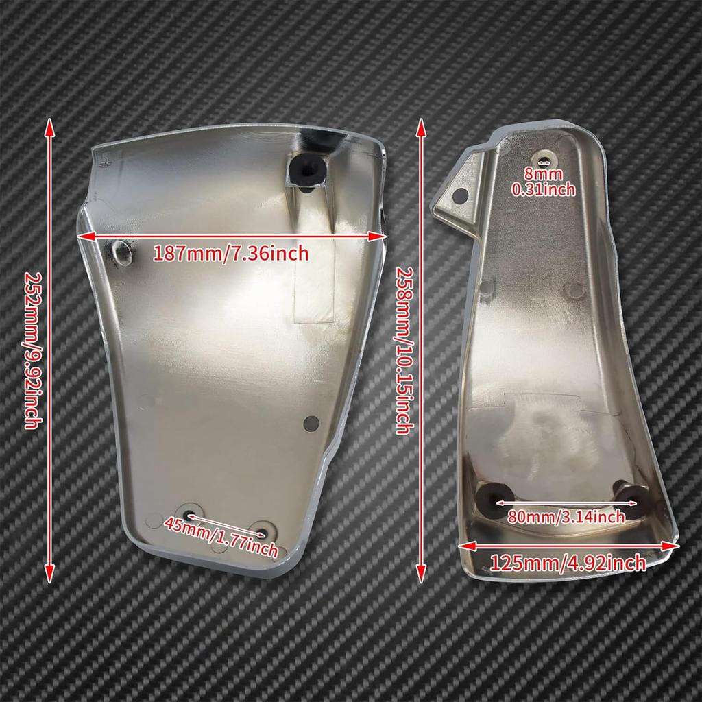 Motorcycle Battery Side Fairing Covers Side Panel Protection Left & Right Fit for Harley M8 Softail Street Bob FXBB Heritage FLHC Deluxe FLDE