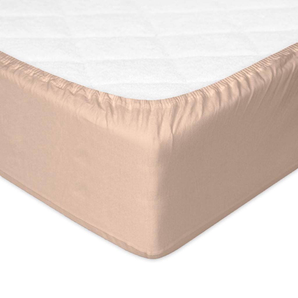 Prześcieradło jersey bambusowe 70x140x10 bamboo z gumą beżowe