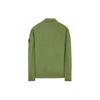 Stone Island Compass Patch Zip up Shirt Green Men Outerwear 771510910-V0058