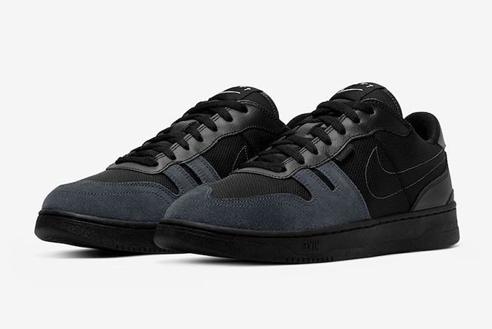 Nike squash-type sneakers leather textile Black/Anthracite