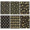 6pcs Set, Ultra-Long Christmas Gift Wrapping Paper - Christmas Foil Wrapping Paper -50.04cm x 69.85cm Rolls