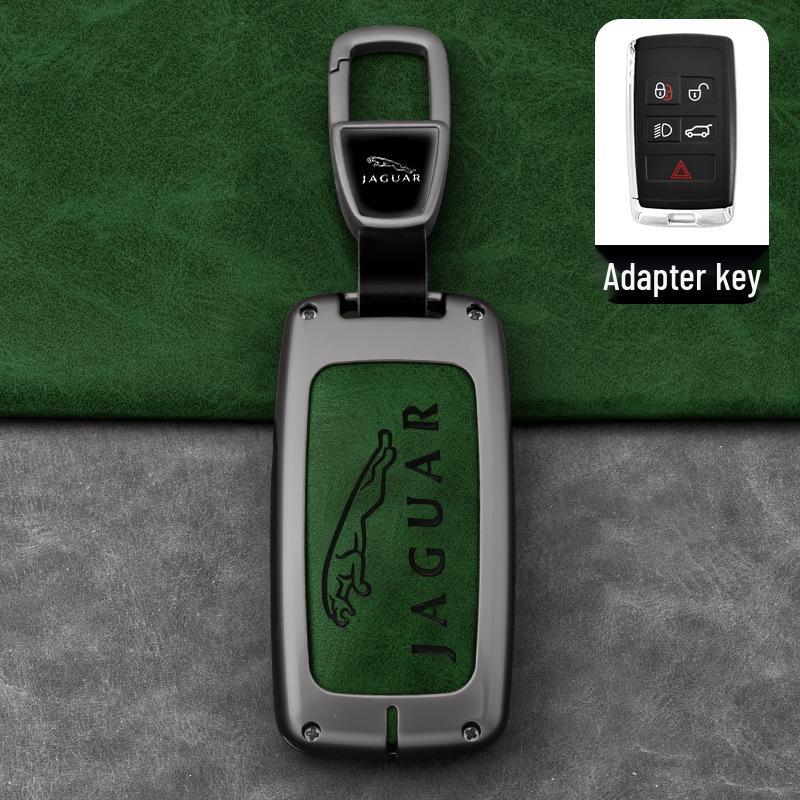 Jaguar Key Cover for XFL, XEL, XJL, F-PACE, XF, XE: Unisex Car Key Shell with Racetrack Buckle