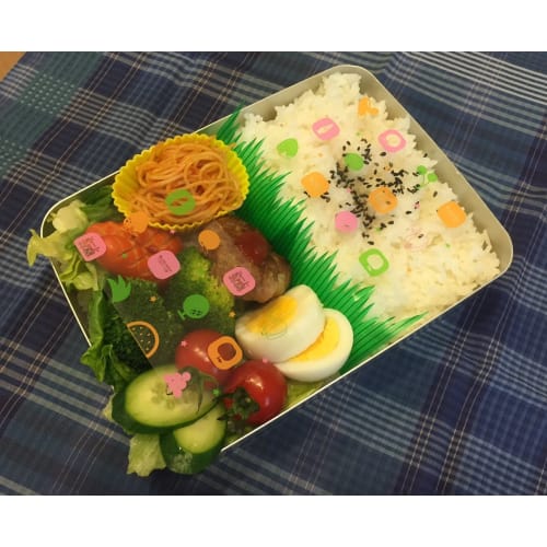 Plus One Bento Sheets, Set of 3, Antibacterial, AG, Fruit and Vegetable Pattern