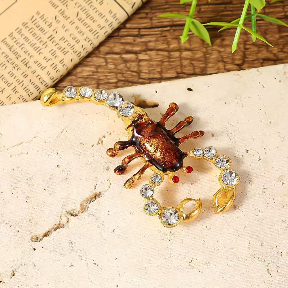 

Scorpion Jewelry Box Home Earrings Ring Organizer Storage Enamel Mini Jewelry Storage Home Decor Handicrafts Metal Storage Boxes