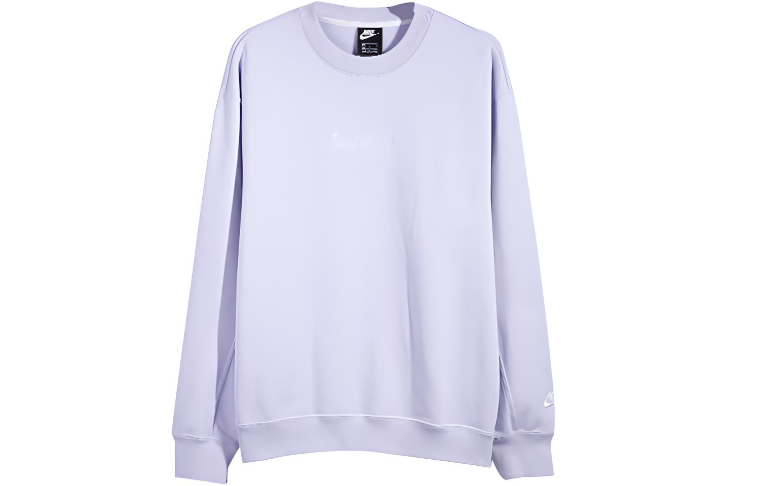 Nike Sweatshirts Men s Light Purple Crew Neck Thickened Other CD0415-539 XXL