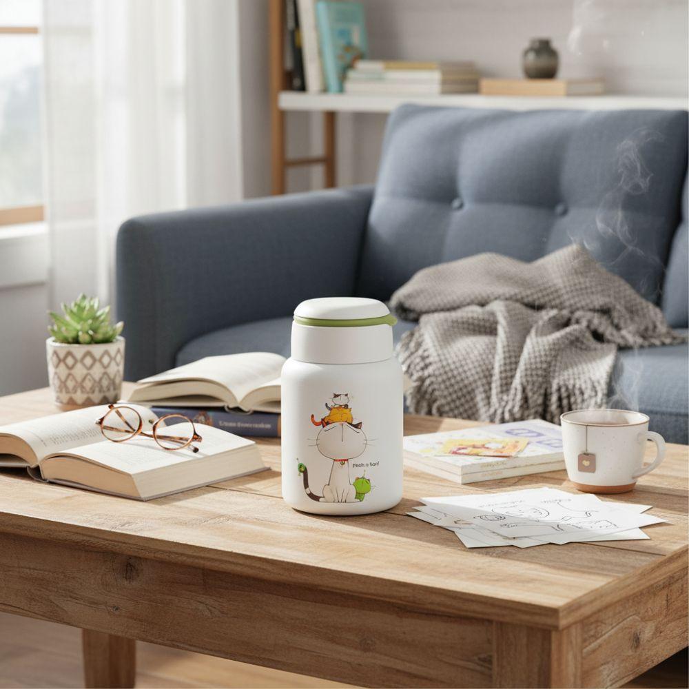 Stainless Steel Insulated Water Cup Cartoon Thermos Bottle Vacuum Thermal Cup  Travel
