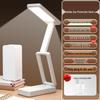 Rechargeable LED Desk Lamp: Dual-Use Eye Protection for Reading & Writing, Multifunctional Night Light for Dorm or Bedroom.