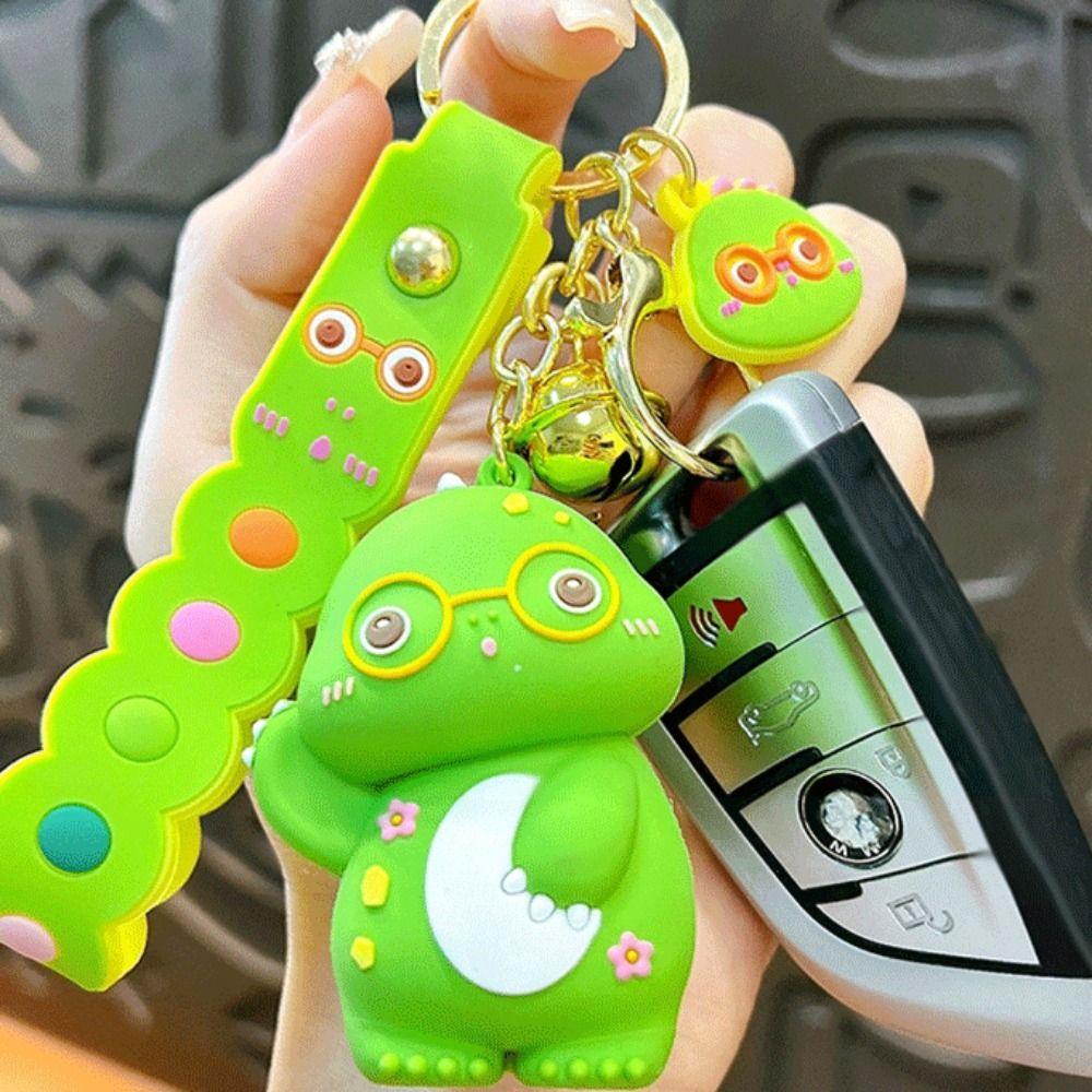 Raise Hand Dinosaur Glasses Dinosaur Keychain Lucky Lucky Dinosaur Pendant  Unisex