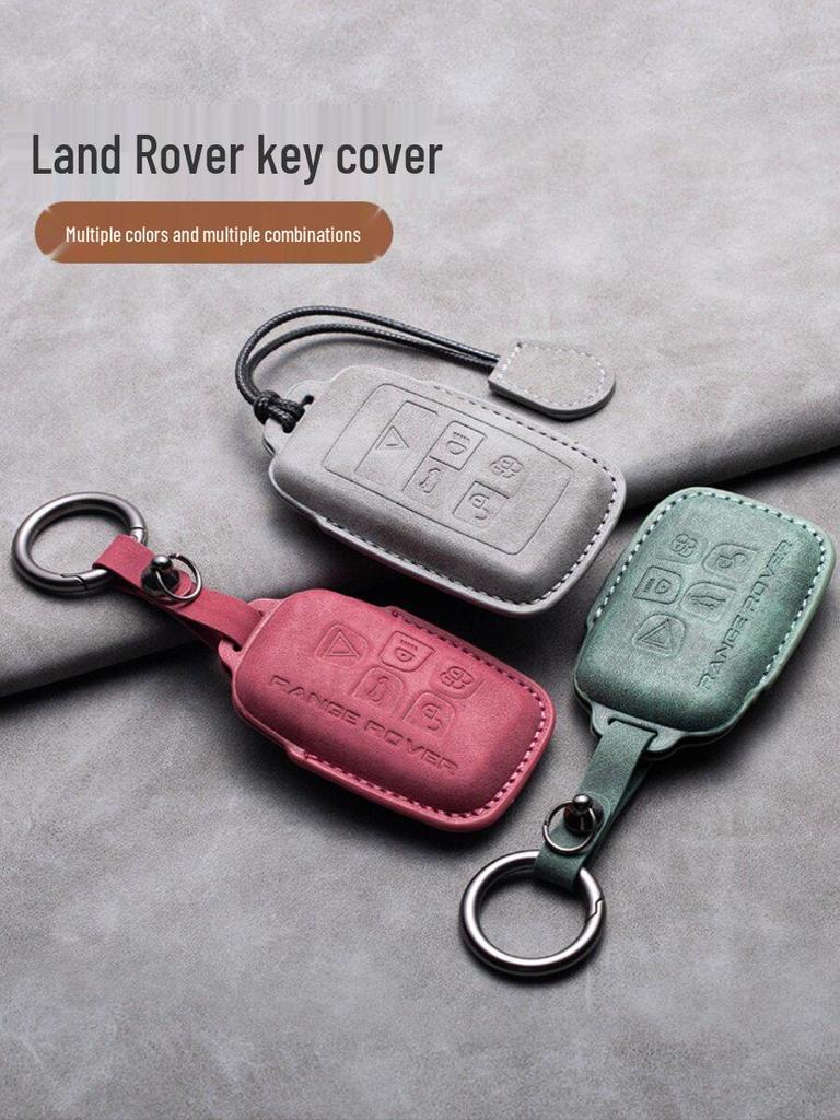 Jaguar Range Rover Sport Velar Evoque L-Buckle Key Cover for Discovery 5, Discovery 4, and Defender.