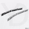 3D Electroplated ABS Letter Emblem Stickers Fit Rear Tail Waterproof Auto Exterior Tuning Custom Decor Badge Decals