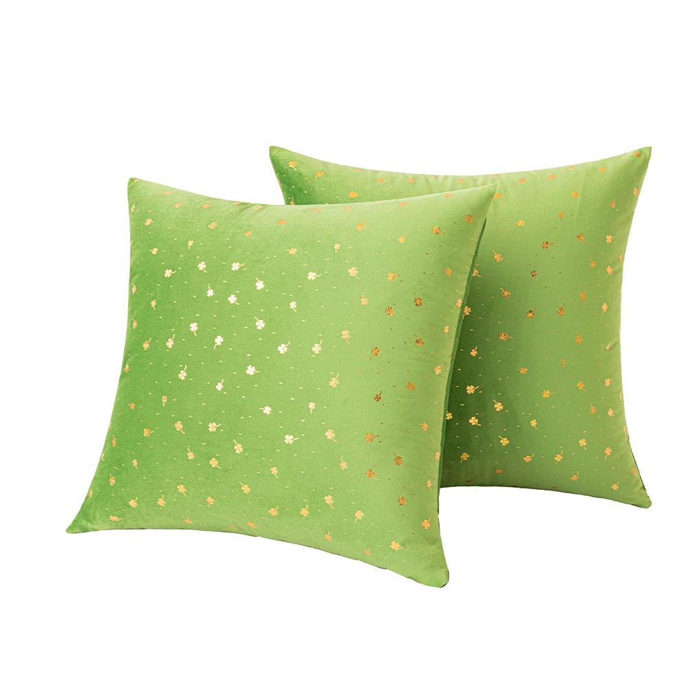 

Подушка из бархата Ins Wind Маленькая Подушка с золотой наволочкой в виде четырехлистного клевера Диванная подушка Подушка для офиса Подушка для поясницы Наволочка 45 * 45Cm (without core)