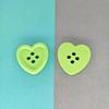 10/20pcs 4-Holes Flatback Buttons Heart Shape Needlework Sewing Button for Clothing DIY Accessories Decorative Craft Supplies