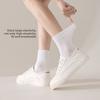 5 Pairs of Female Spring and Summer Mesh Breathable Sweat Absorbing Antibacterial Tube Socks
