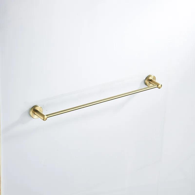 304 Stainless Steel Brushed Gold Towel Rack Ring Bathroom Bath Towel Rack Bathroom Accessorie Toilet Paper Holder