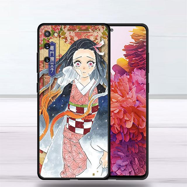 Husa pentru Samsung Galaxy S22 Ultra S20 FE S21 Plus S10 Lite S10e S9 S8 S7 Husa de telefon din silicon Funda moale Demon Slayer Art Fundas