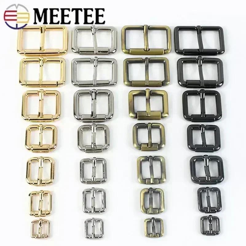 5Pcs 10-38mm Metal Pin Buckles Backpack Belt Adjust Buckle Handbag Webbing Roller Sliders Clasp DIY Leather Hardware Accessories