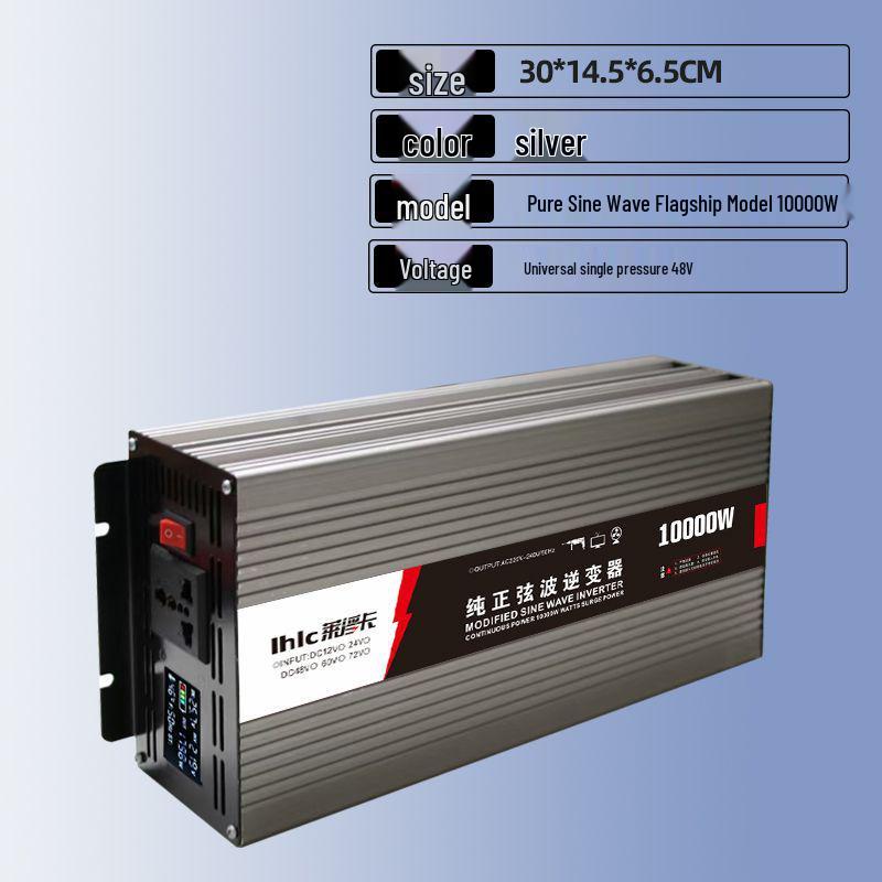 High-Power Pure Sine Wave Smart Inverter: 12V/24V/48V/60V To 220V for Car and Home Use