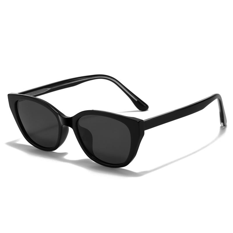 European and American new cat eye pin sunglasses women's YK light luxury polarized sunglasses anti-ultraviolet versatile glasses tide