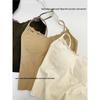Women's Lace Warm Vest Tank Top - Autumn & Winter Integrated Bra Base Layer