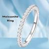 925 Sterlingsilberschmuck Strahlender Moissanit Ehering 925 Sterlingsilber Moissanit Eheringe für Damen Herren