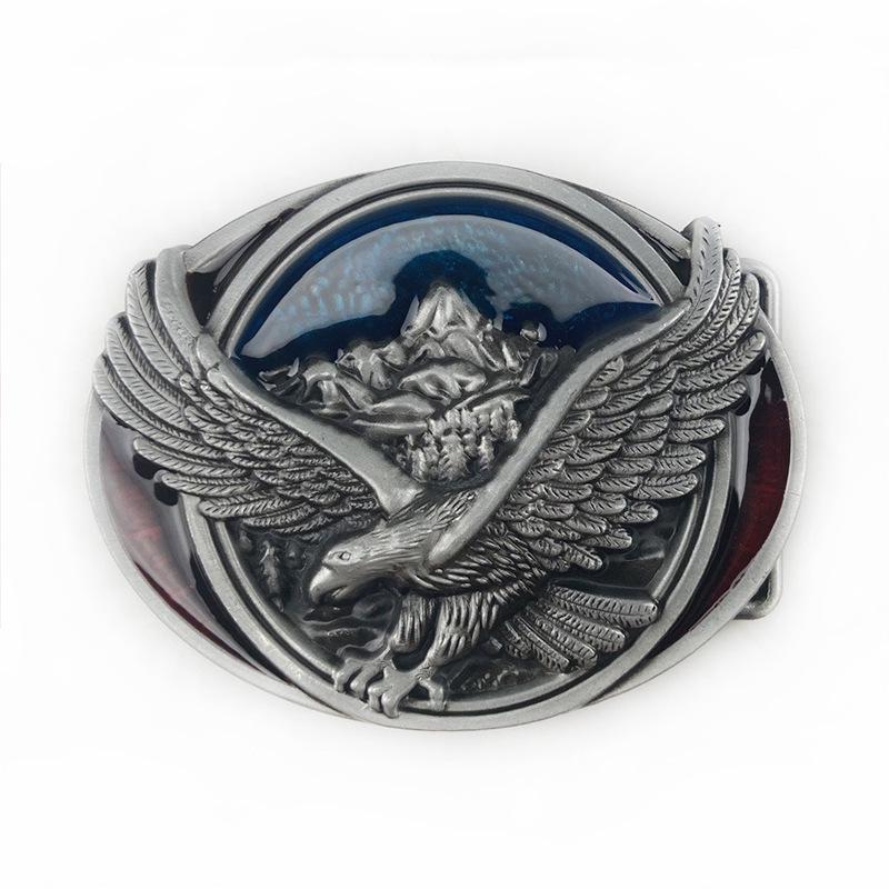 Punk Eagle Western Cowboy Belt Buckle - Men s Clip Accessory