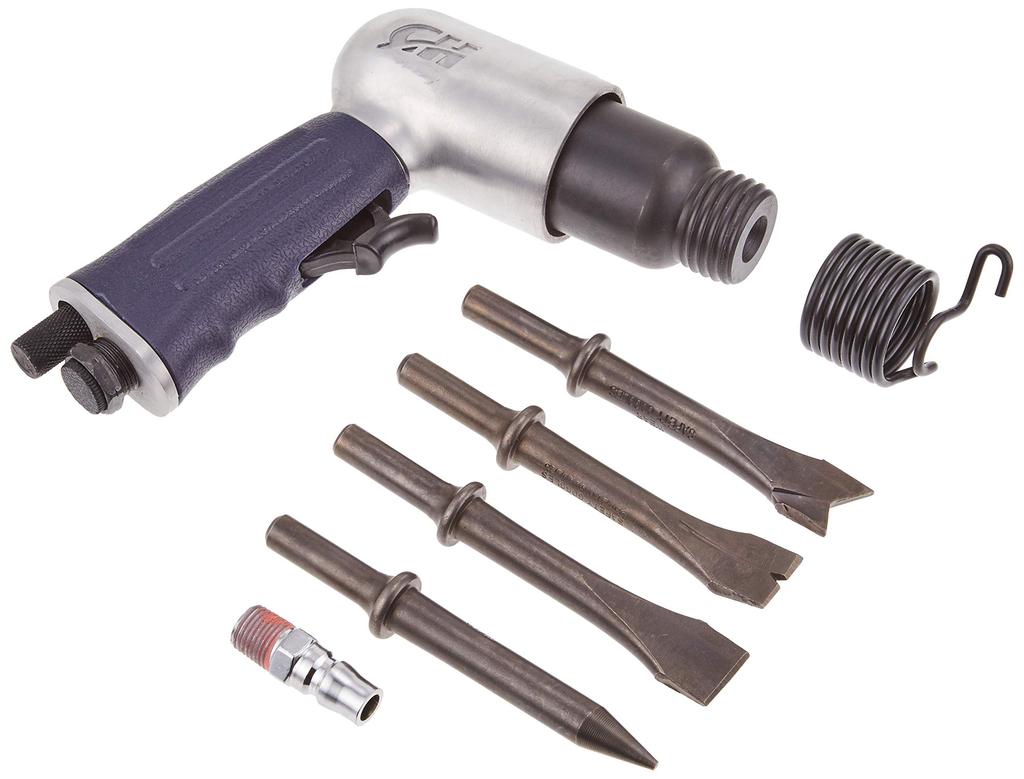 Anest Iwata Campbell Air Hammer TL9003B Silver Round Insert (with Bit)
