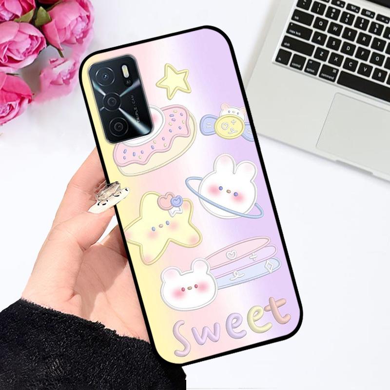 For Oppo A16 A16s 4G Case CPH2269 CPH2271 Fashion Cartoon Shockproof Soft Silicone Phone Cover For OPPO A16s A 16 Coque Bumper