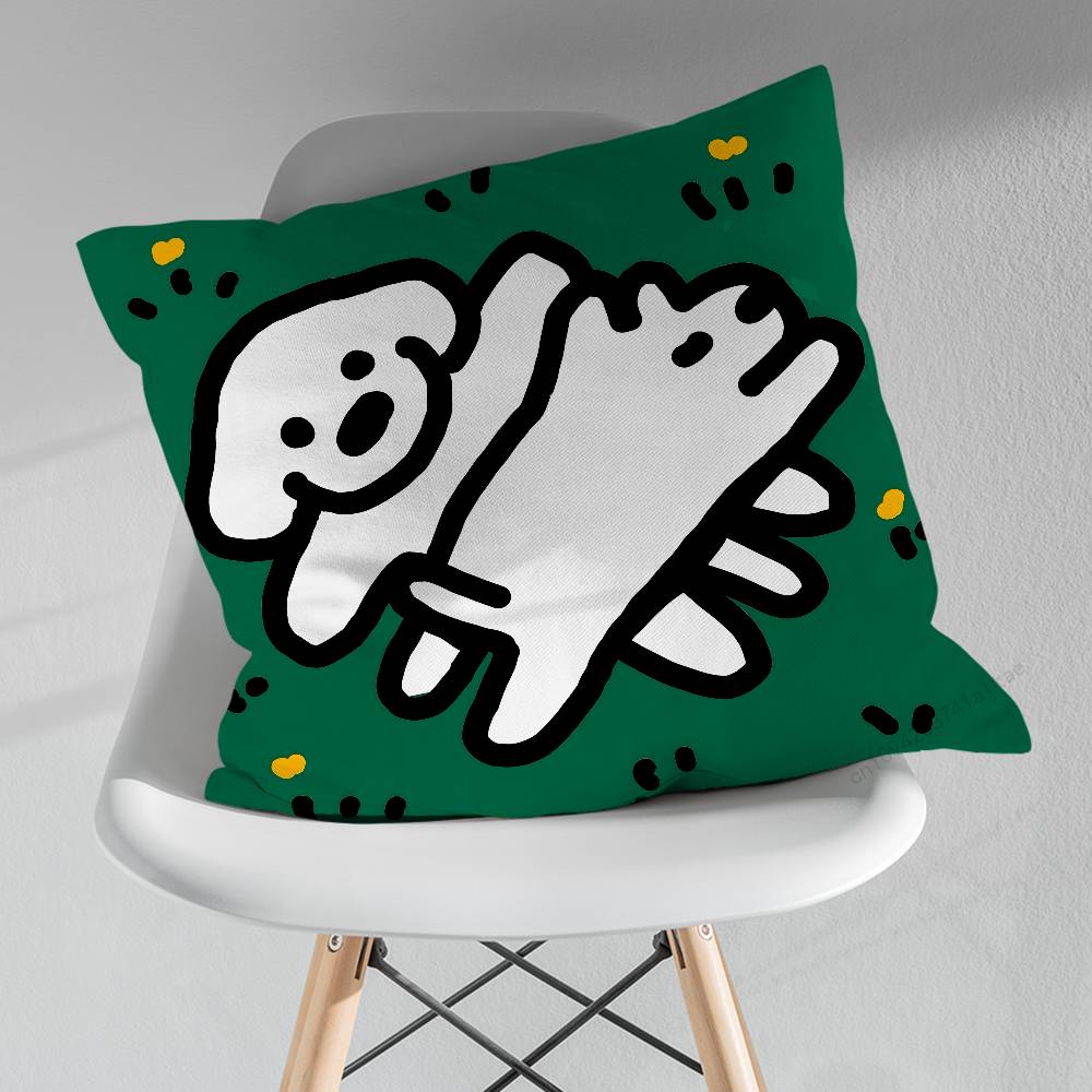 Cute MMatsui Art Pillowcase for Sofa Room Office Decor Printing  Merchandise AllMatch Cushion Cover