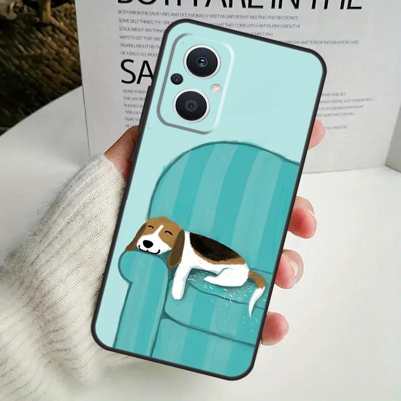 Beagle Dog Phone Case For OPPO Reno 8T 14F 13 F 12 11 10 14 Pro 7 8 Lite OPPO Find X8 X6 X5 Pro Cover