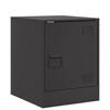 VidaXL Bedside Table Black 34.5x39x44 Cm Steel, Cabinet, Bedroom Furniture, Telephone Stand, Side Cabinet, Table 841607