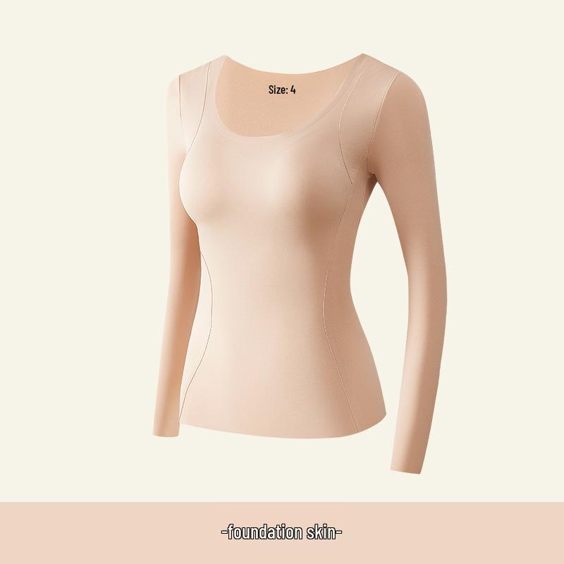 

Meizhai Женское бесшовное теплое нижнее белье облегающего кроя с нагрудной вставкой для осени и зимы M (40-50 kg)