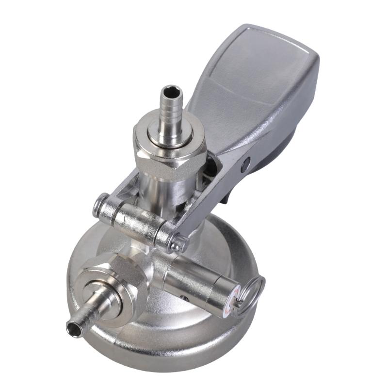 Brass Homebrew Beer Kegs Coupler for Home Brewing G Type Dispenser with Relief Valves Tap System Distributor