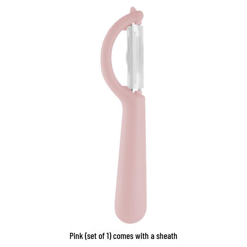 Sugarcane Peeler & Kitchen Grater for Fruits, Vegetables, Potatoes, Pumpkins, and Melons розовый