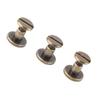 20pcs Flat Head Copper Brass Screws Nuts Nails Rivets Leather Cap Accessory (6.5mm)