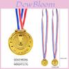 Children Plastic Gold Silver And Bronze Medal With Hanging Ropes For Sports Events And Party Gifts