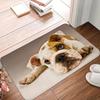 Pug Dog Pattern Welcome Mat Anti-Slip Carpet for Bathroom Kitchen Bedroom Living Room Entrance Rug Home Decor Doormat INS