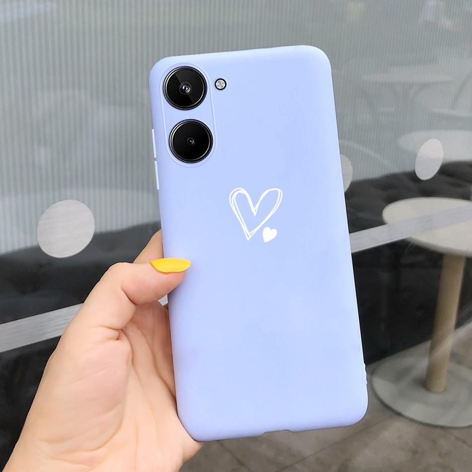 For Realme 10 2022 Fashion Girl Sunflower Yellow Phone Case For Realme10 RMX3630 4G Candy Color Soft Silicone TPU Cases
