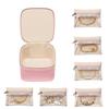 Portable Jewelry Box with 6 Compartments Compact Jewellery Storage Case Jewelry Holder Stylish Valentines Day Gift