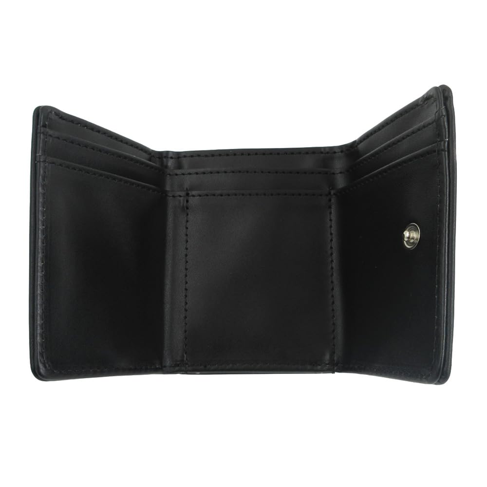 Snoopy Geldbörse 75. Schwarz Dreifach