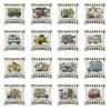 Ornate Happy Campers Sofa Throw Cushion Cover Ideal For Home Dcor