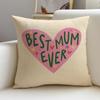 PMothers Days Cushion Cover Natural Linen Pillowcase Set AllinOne Decor for Sofa Bedroom  Chair